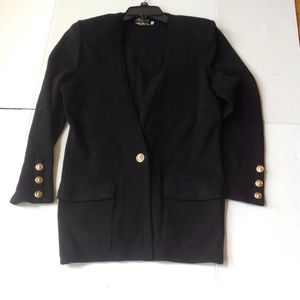 Vintage Don Sayers Black Knit Sweater Wellmore